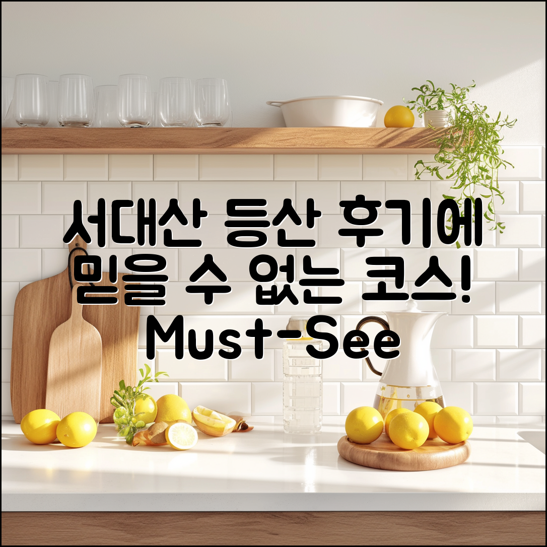 믿을 수 없는 서대산 등산 코스 후기!