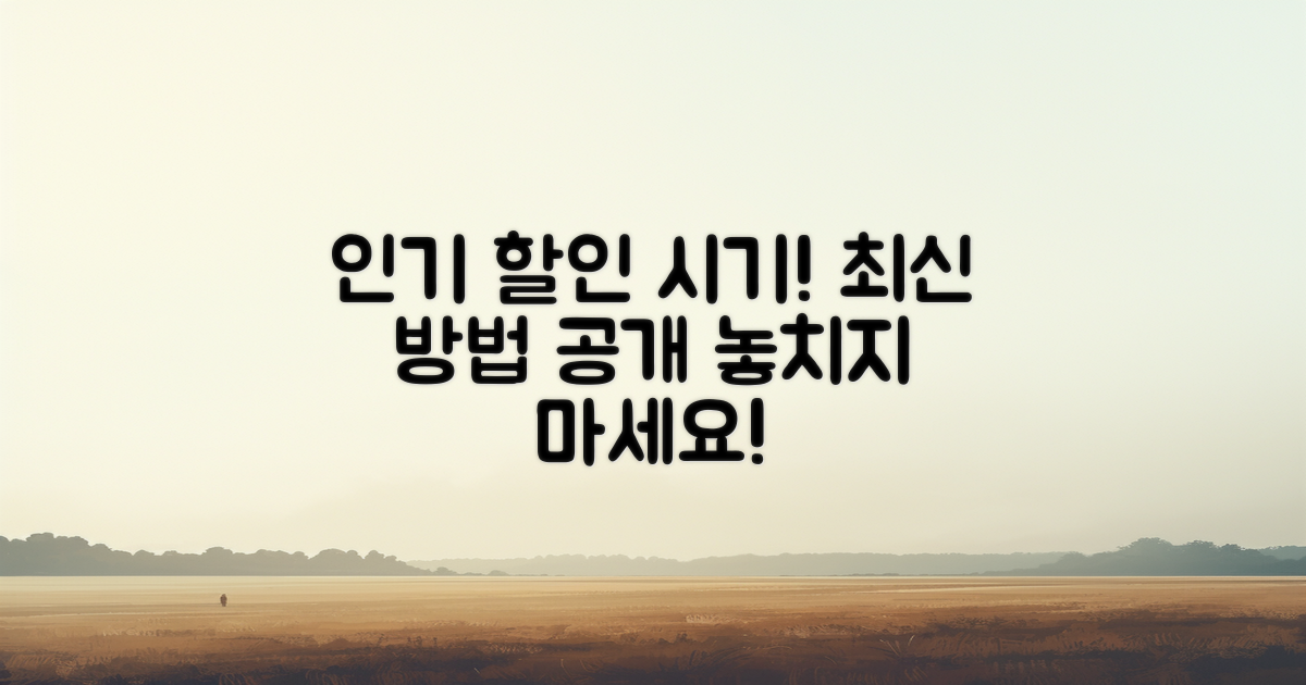 인기 시기와 최신 할인 방법