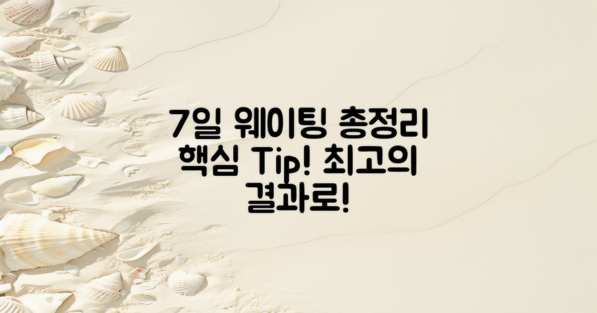 7일 웨이팅 과정 정리