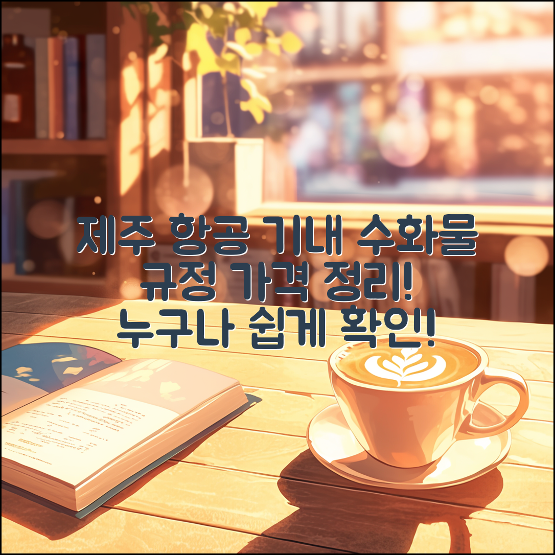 누구나 쉽게 알 수 있는 제주 항공 기내수화물규정과 가격
