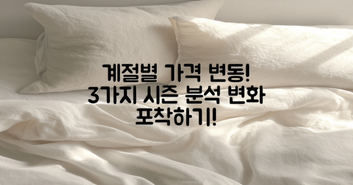 3가지 시즌별 가격 변동