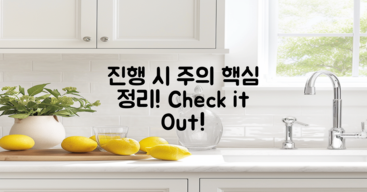 진행 시 주의사항 정리