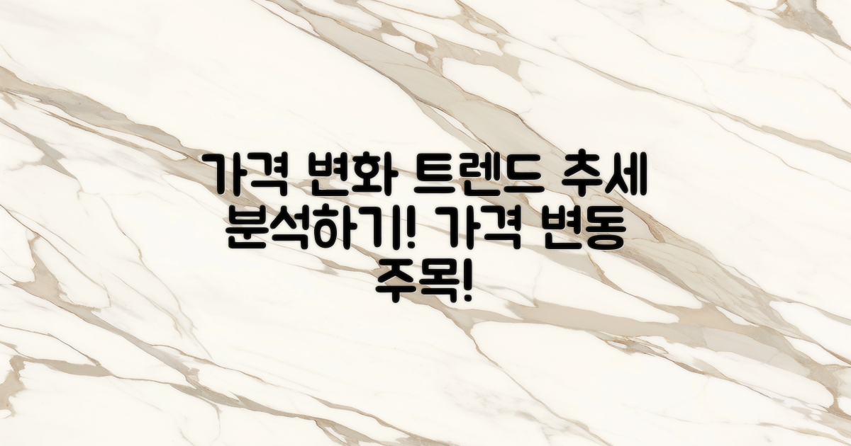 가격 변화 추세 분석