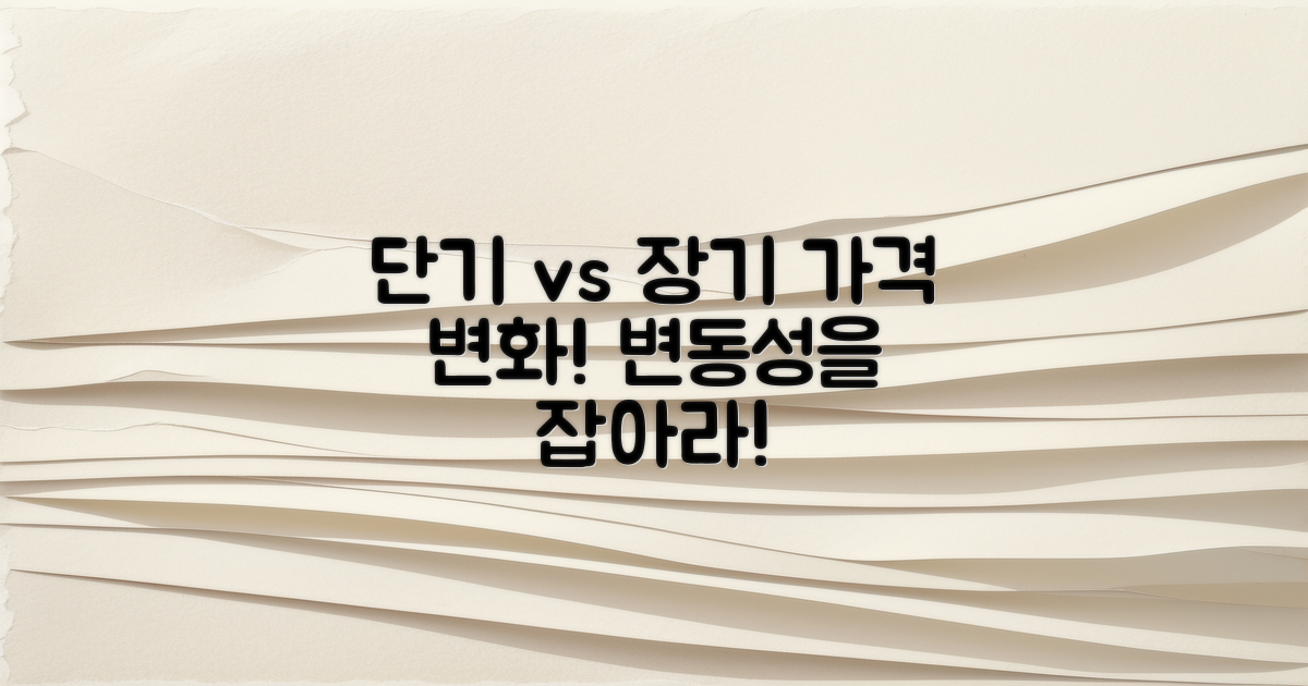 단기 vs 장기 가격 변화