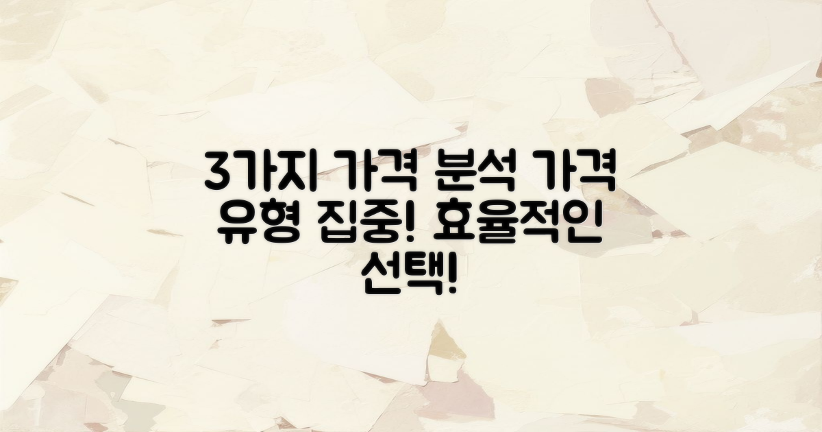 3가지 가격 유형 분석