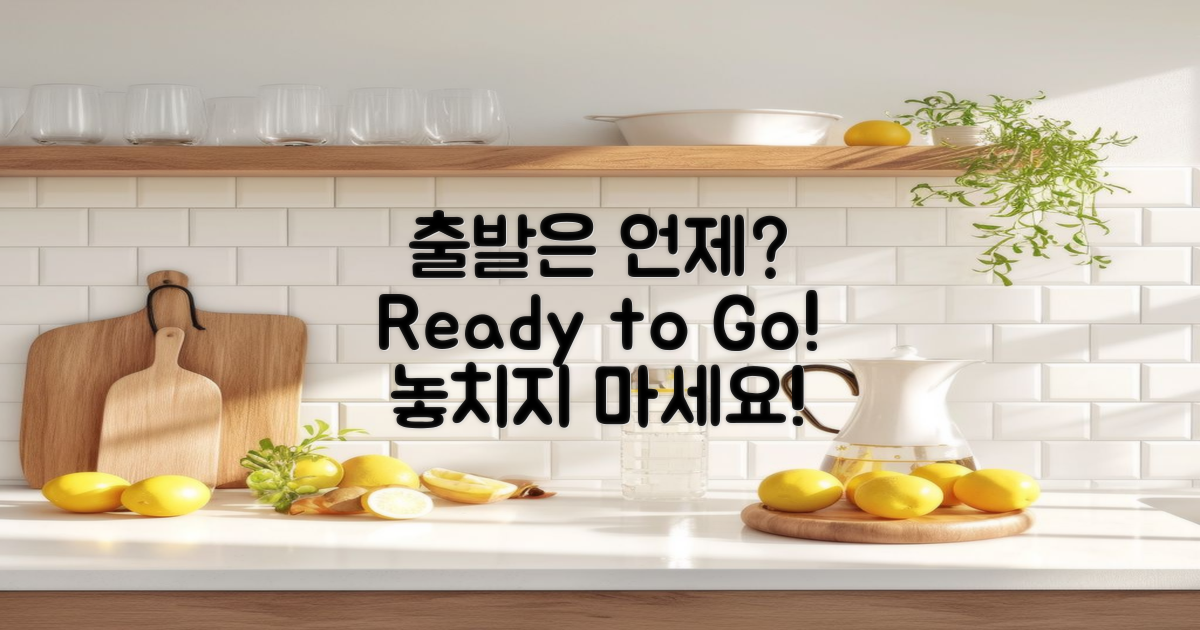 언제 출발할 수 있을까?