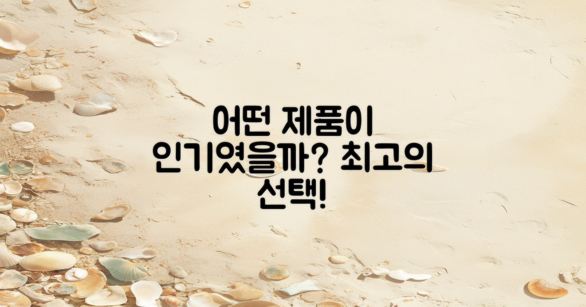 어떤 제품이 인기였을까?