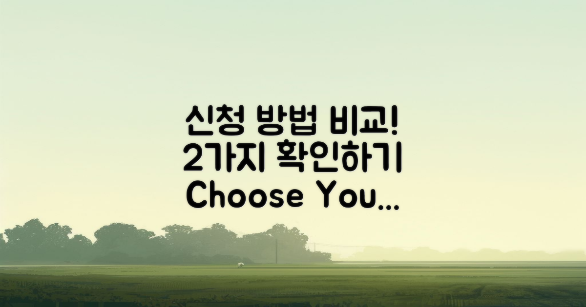 2가지 신청 방법 비교