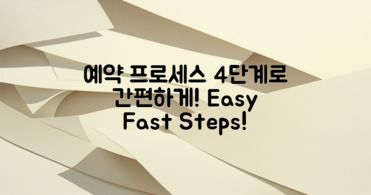 4단계 예약 프로세스