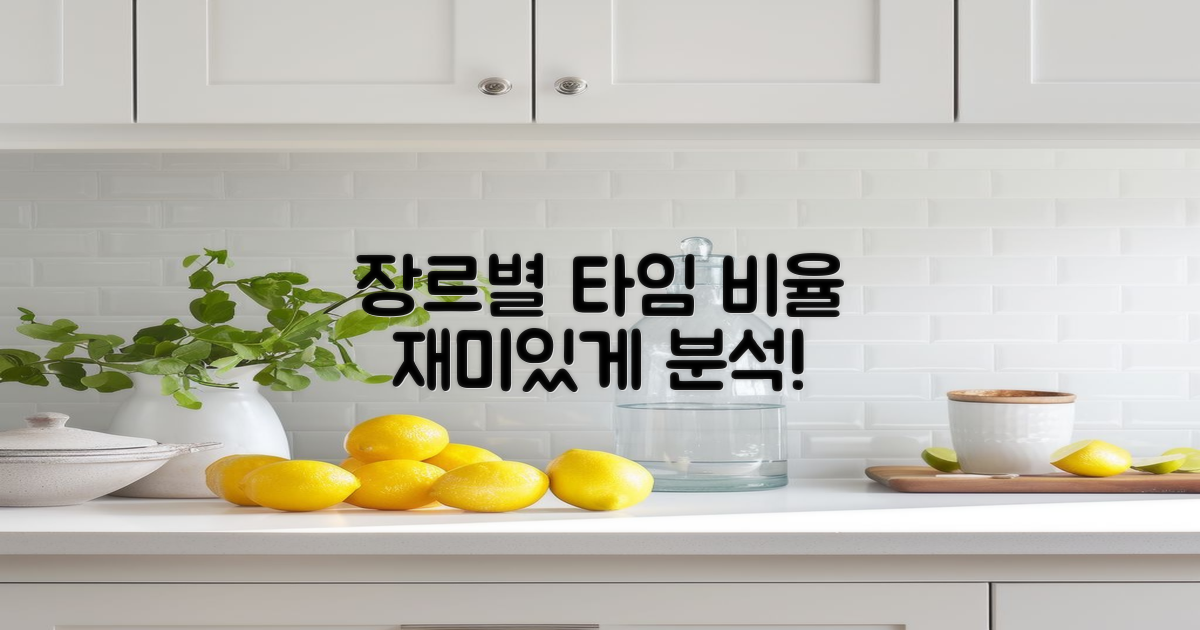 장르별 시간대 비율