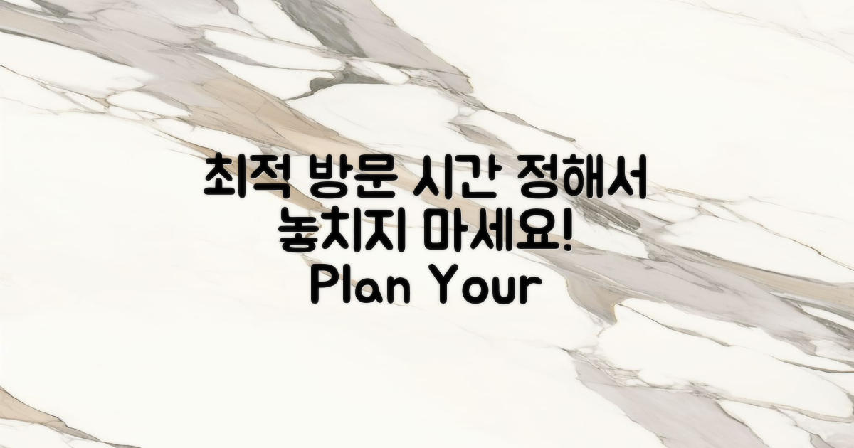 최적의 방문 시간 정하세요