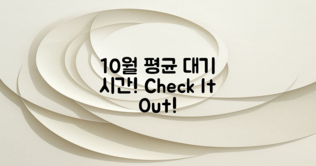10월의 평균 대기 시간