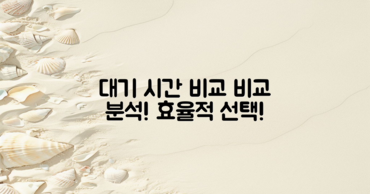 대기 시간 비교 분석