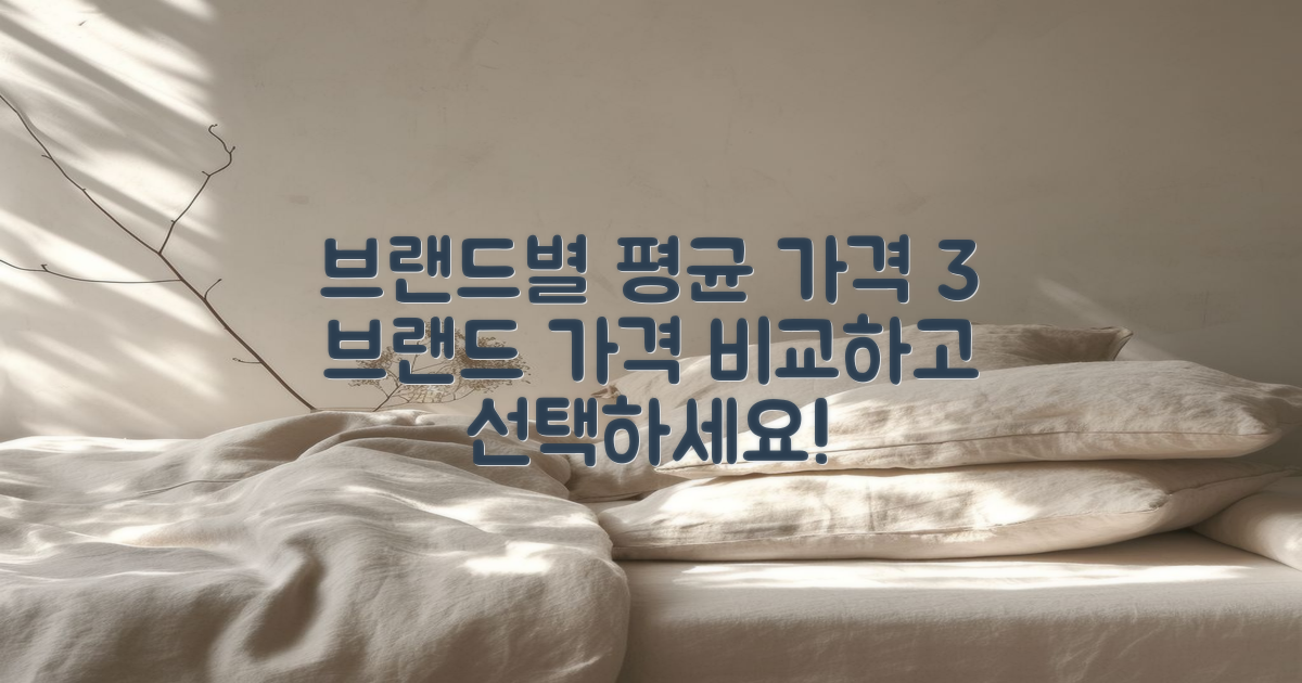 3대 브랜드별 평균 가격