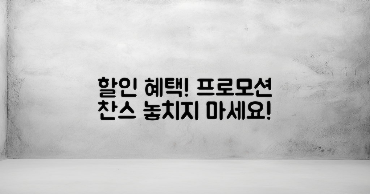 할인 혜택과 프로모션