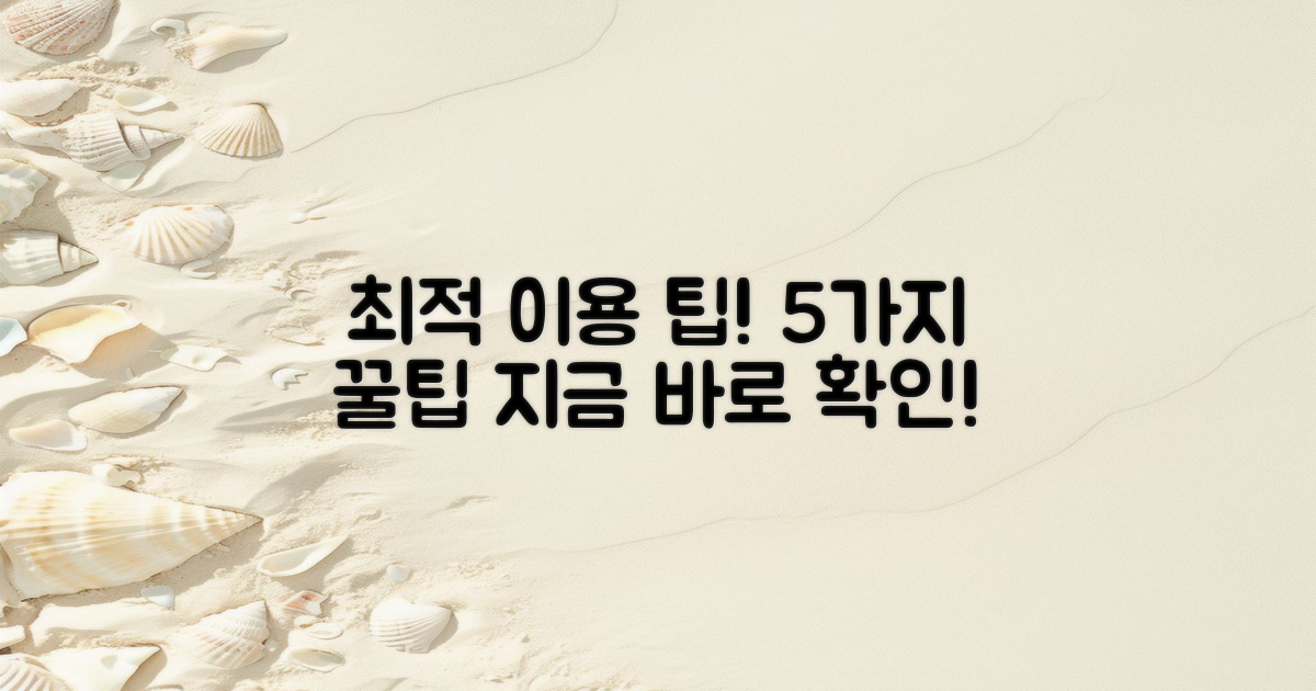 5가지 최적 이용 팁