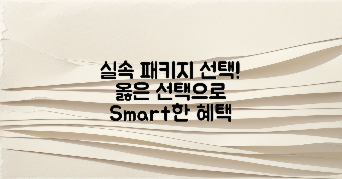 실속 있는 패키지를 선택하세요