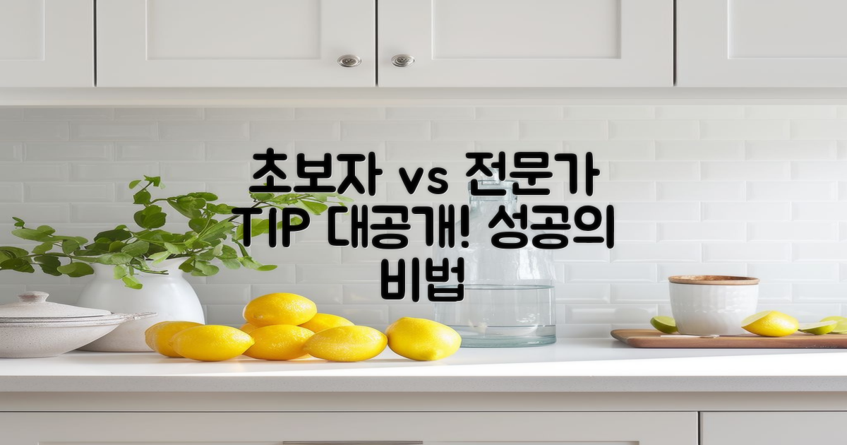 초보자와 전문가 팁