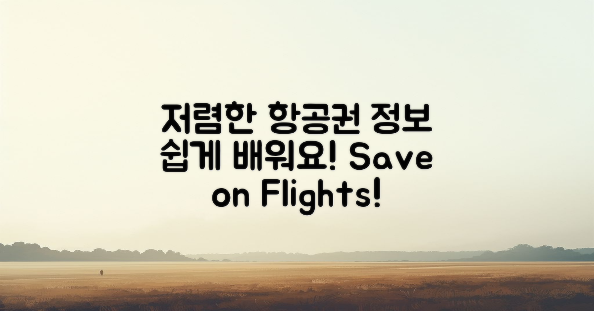 저렴한 항공권 정보를 배우세요