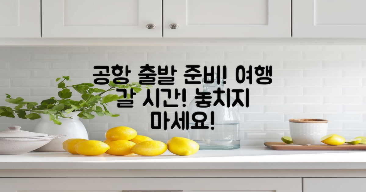 공항으로 향할 준비하세요