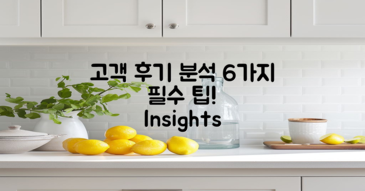 6가지 고객 후기 분석