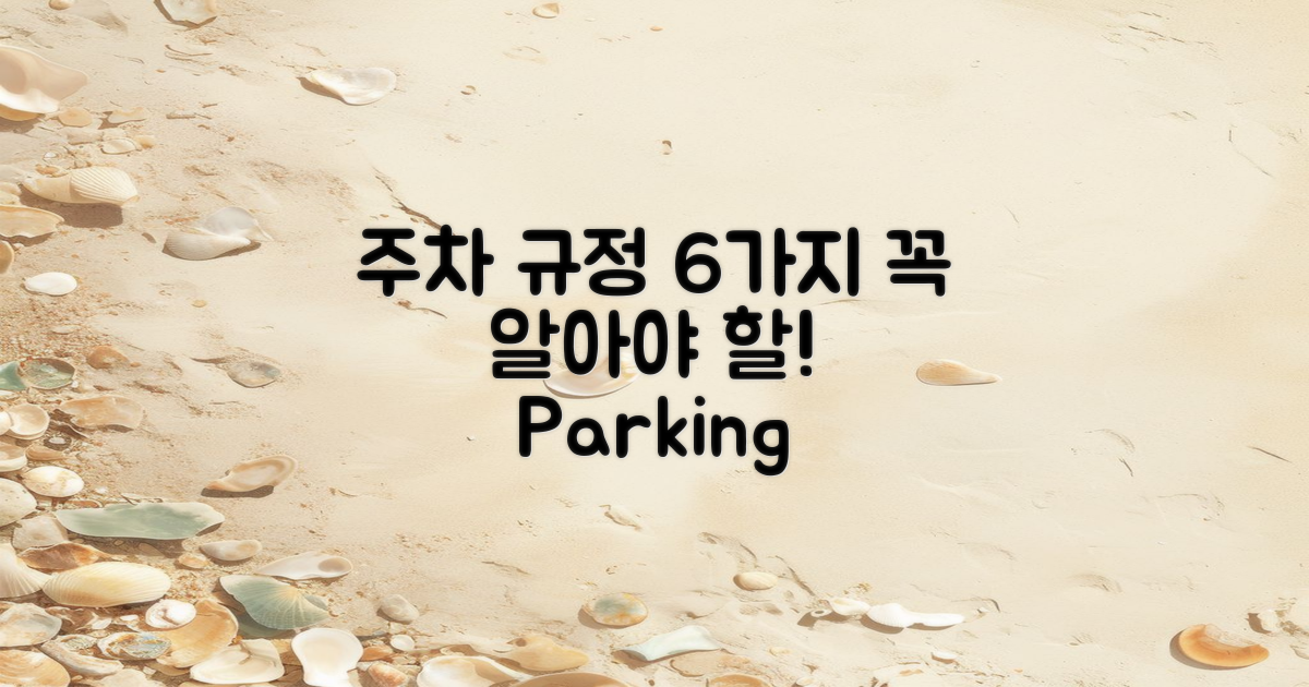 6가지 주차 규정 알아보기