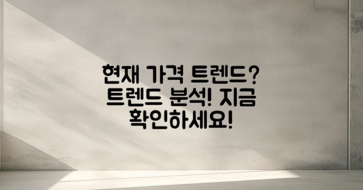 현재 가격 트렌드는?