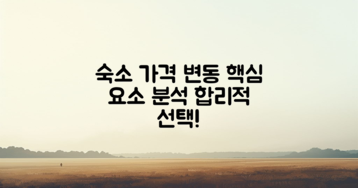 숙소 가격 변동 요소