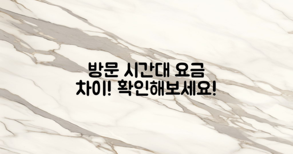 방문 시간대별 요금 차이