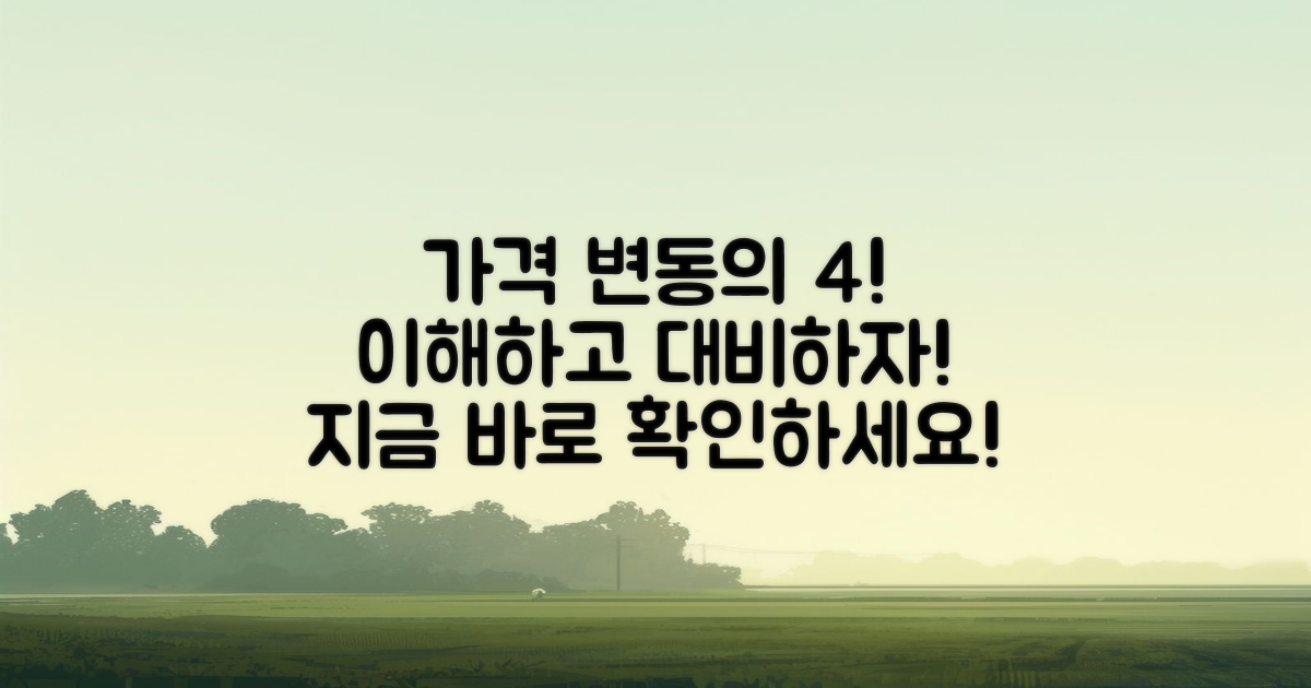 4가지 가격 변동 요인