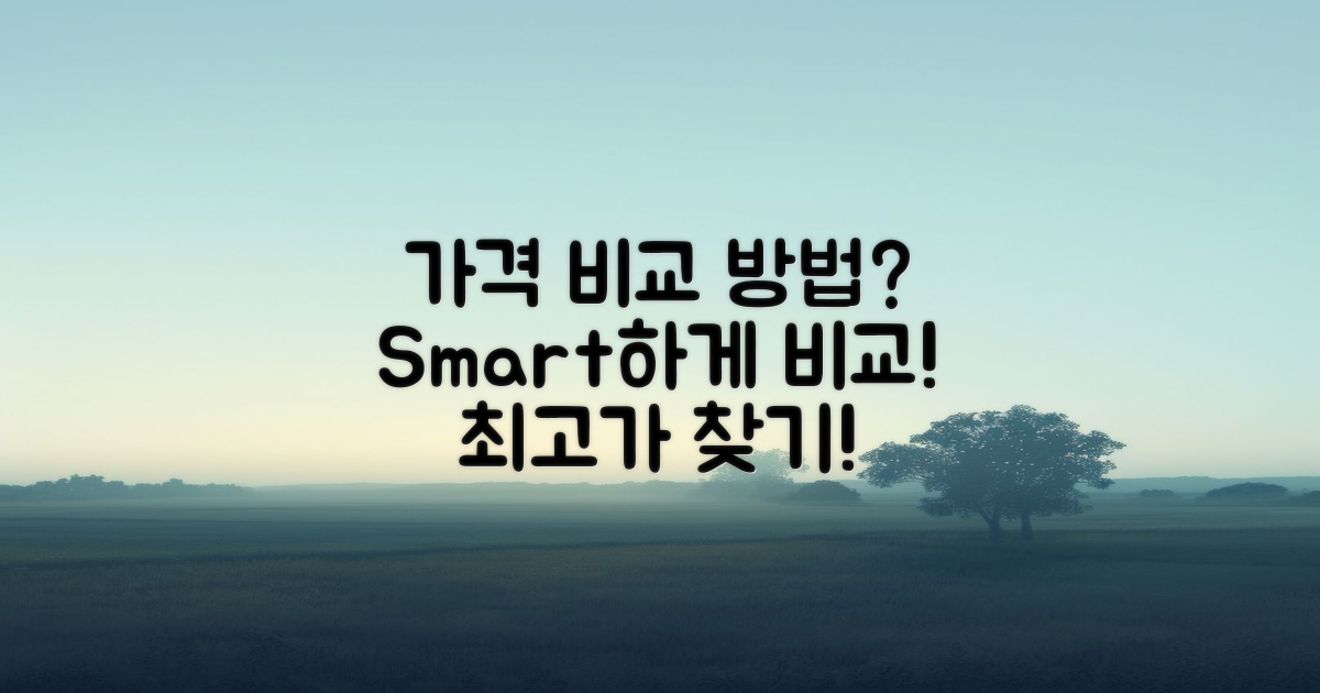 가격 비교는 어떻게 할까?