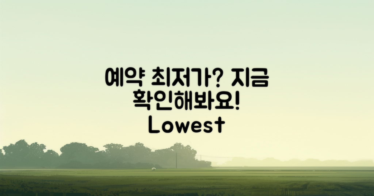 예약 시 최저가는?