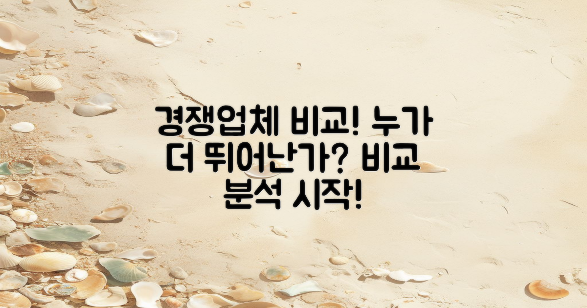 경쟁업체와의 비교