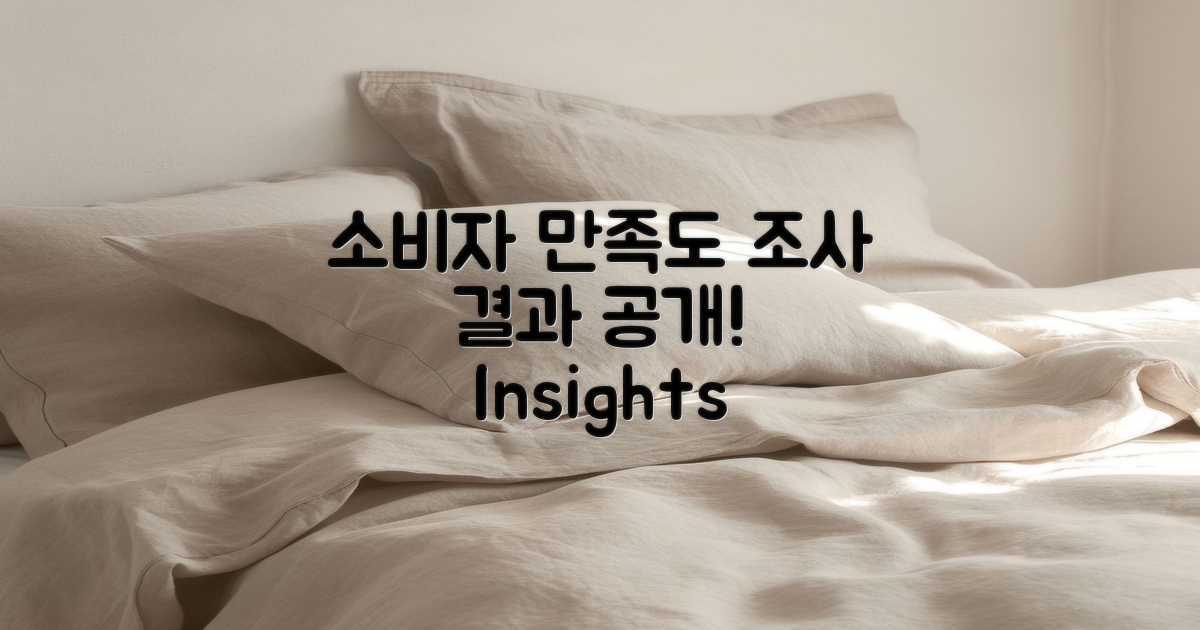 소비자 만족도 조사 결과