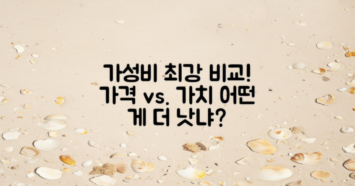 가격 대비 가치 비교