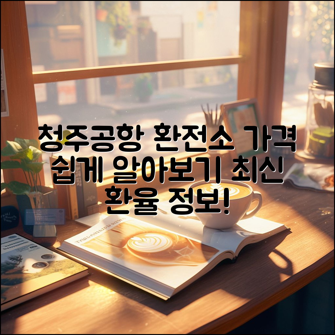 누구나 쉽게 알아보는 청주 공항 환전소 가격