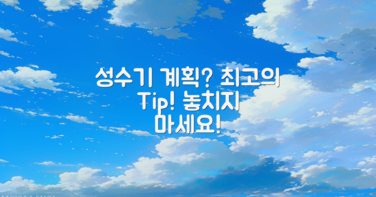 성수기에 계획은 어떻게?