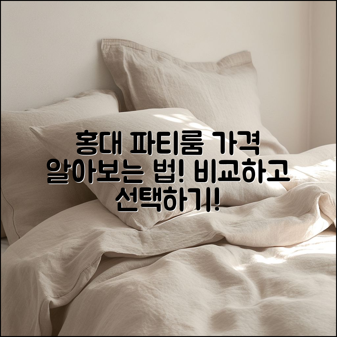 누구나 쉽게 알아보는 홍대 파티룸 가격