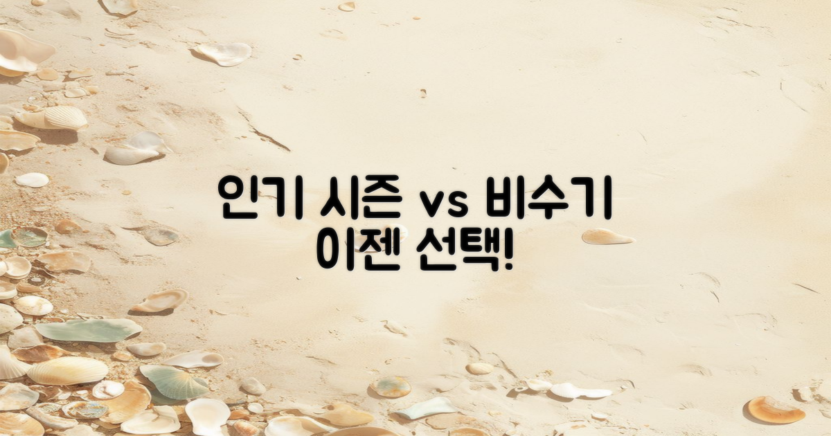 인기 시즌 vs 비수기