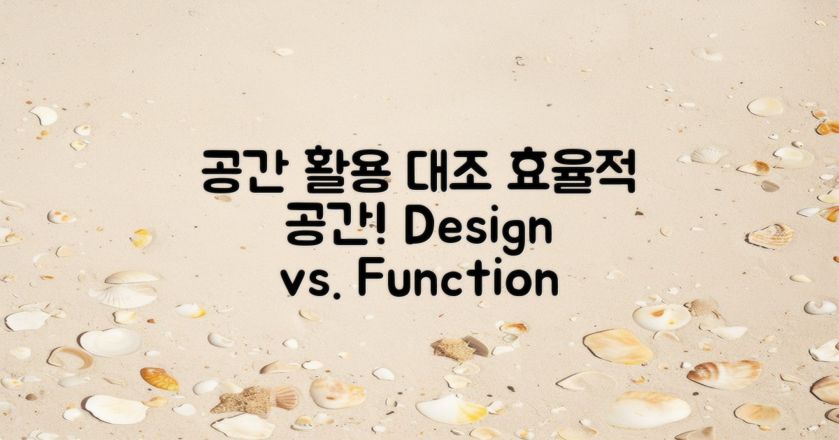 공간 활용 방식 대조