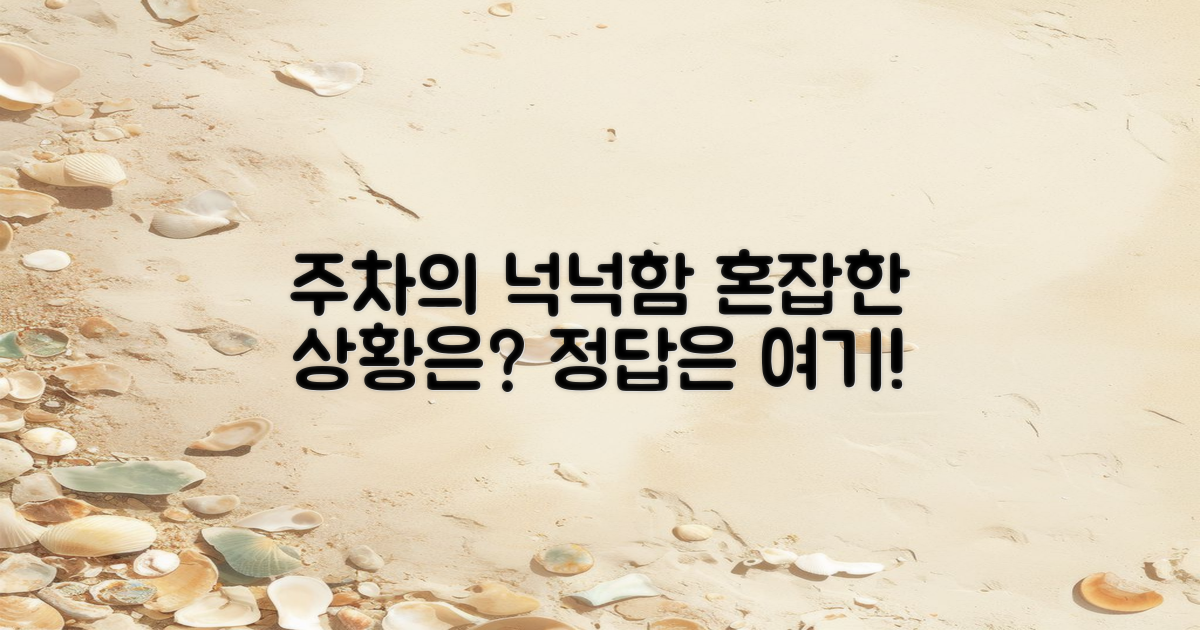 넉넉한 주차 vs 혼잡도