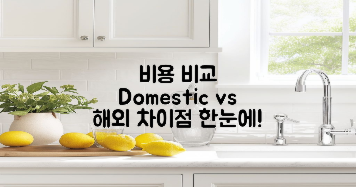 국내 vs 해외 비용 차이