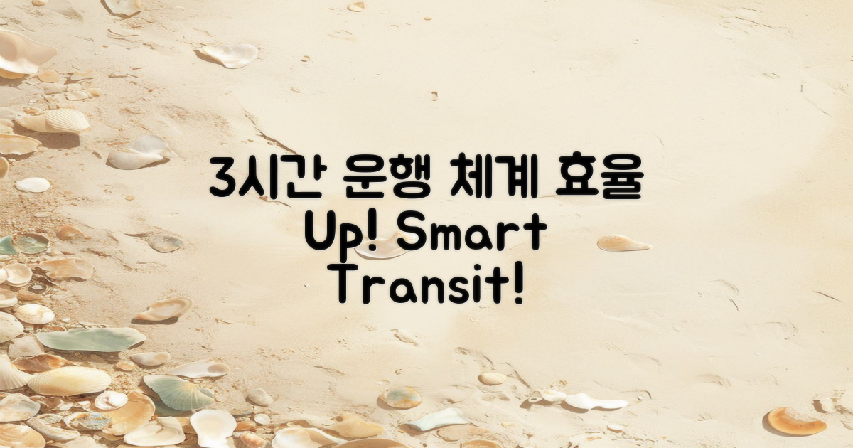 3시간 단위 운행 체계