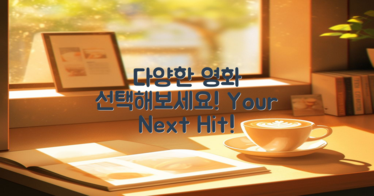 다양한 영화 선택해보세요