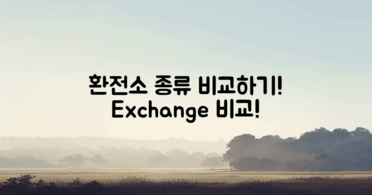 환전소 종류 비교