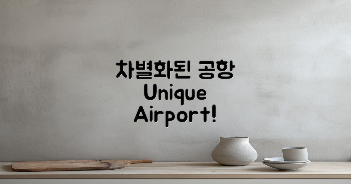 다른 공항과 차별점