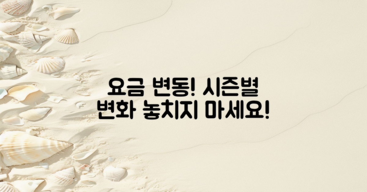 시즌별 요금 변동