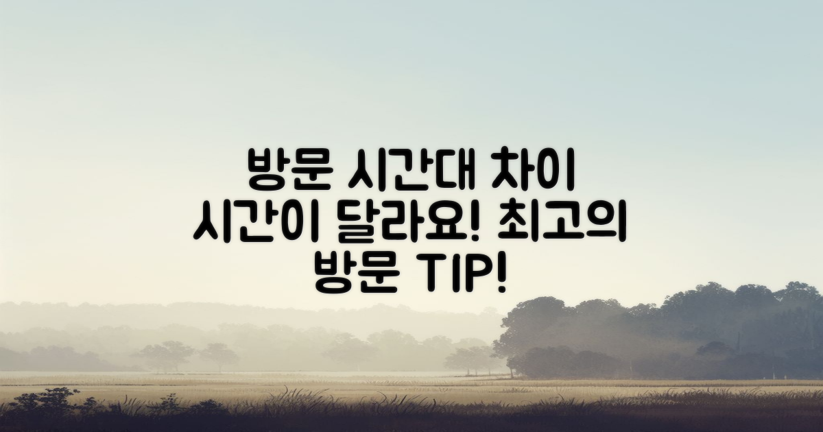 방문 시간대의 차이