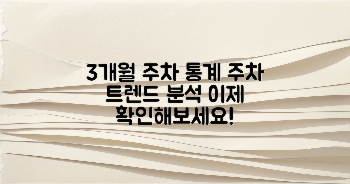 3개월 간 주차 통계