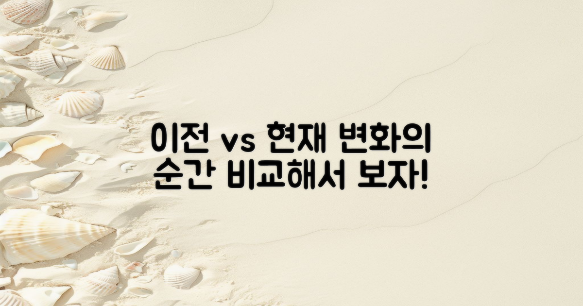 이전과 현재 비교